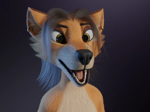 Maggie Anthro Dingo 3D Model