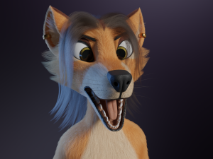 Maggie Anthro Dingo Modèle 3D