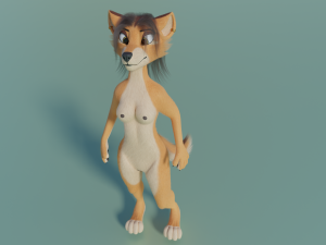 Maggie Anthro Dingo Modèle 3D