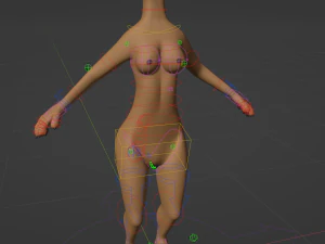 Maggie Anthro Dingo 3D Model