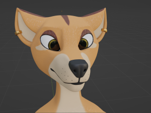 Maggie Anthro Dingo Modèle 3D