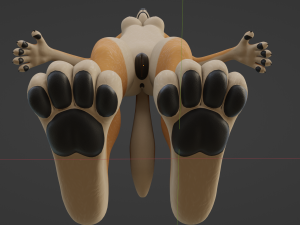 Maggie Anthro Dingo Modèle 3D