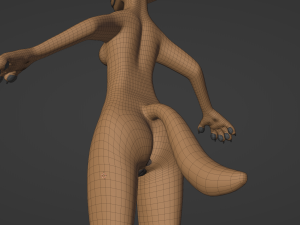 Maggie Anthro Dingo Modèle 3D