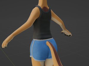 Maggie Anthro Dingo Modèle 3D