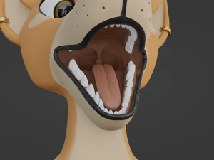 Maggie Anthro Dingo 3D Model
