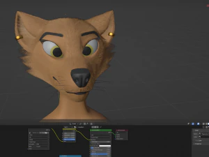 Maggie Anthro Dingo 3D Model