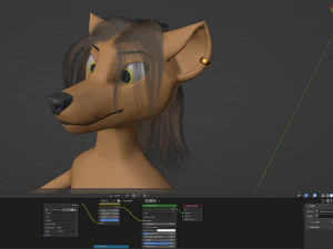 Maggie Anthro Dingo 3D Model
