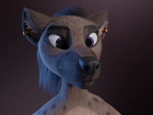 Zuri Anthro Hyena 3D 模型