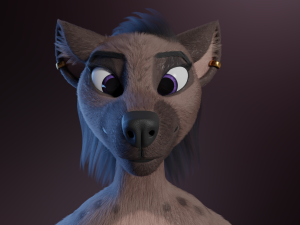 Zuri Anthro Hyena 3D 模型
