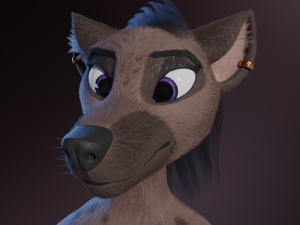 Zuri Anthro Hyena 3D 模型
