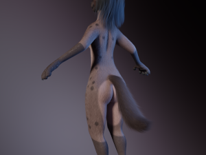 Zuri Anthro Hyena 3D 模型