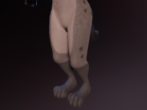 Zuri Anthro Hyena 3D 模型