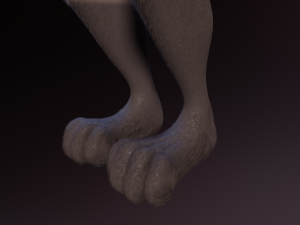 Zuri Anthro Hyena 3D 模型