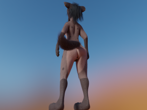Zuri Anthro Hyena 3D 模型