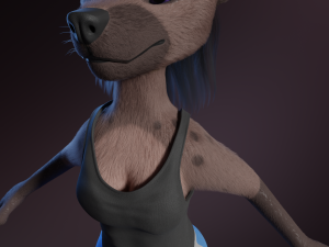 Zuri Anthro Hyena 3D 模型