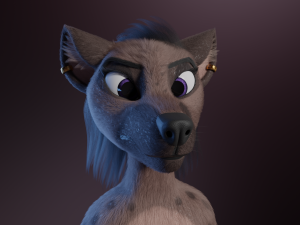 Zuri Anthro Hyena 3D 模型