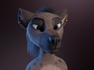 Zuri Anthro Hyena 3D 模型