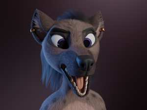 Zuri Anthro Hyena 3D 模型