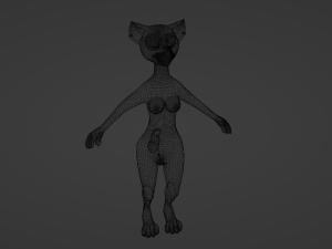 Zuri Anthro Hyena 3D 模型