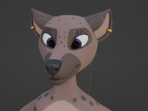 Zuri Anthro Hyena 3D 模型