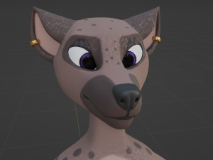 Zuri Anthro Hyena 3D 模型