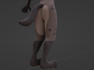 Zuri Anthro Hyena 3D 模型