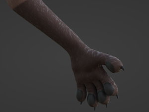 Zuri Anthro Hyena 3D 模型