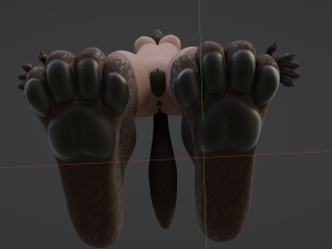 Zuri Anthro Hyena 3D 模型