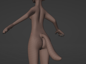 Zuri Anthro Hyena 3D 模型