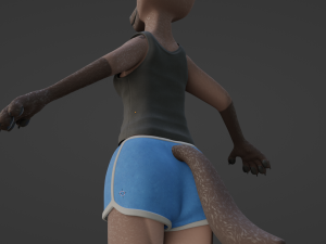 Zuri Anthro Hyena 3D 模型