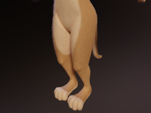 Nicole Anthro Lioness 3D Model