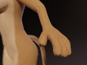 Nicole Anthro Lioness 3D Model