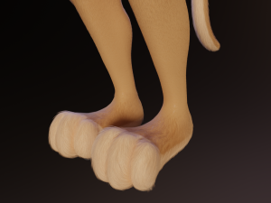 Nicole Anthro Lioness 3D Model