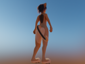 Nicole Anthro Lioness 3D Model