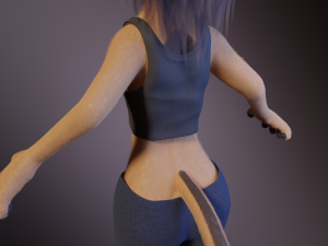 Nicole Anthro Lioness 3D Model