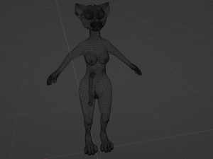 Nicole Anthro Lioness 3D Model