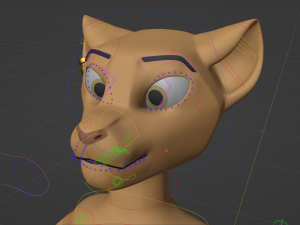 Nicole Anthro Lioness 3D Model