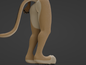 Nicole Anthro Lioness 3D Model