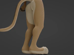 Nicole Anthro Lioness 3D Model