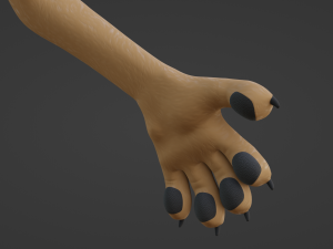 Nicole Anthro Lioness 3D Model