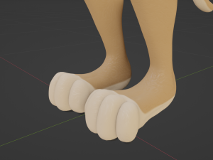 Nicole Anthro Lioness 3D Model
