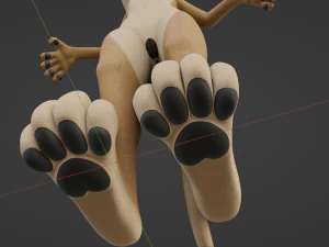 Nicole Anthro Lioness 3D Model