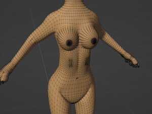 Nicole Anthro Lioness 3D Model