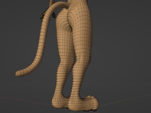 Nicole Anthro Lioness 3D Model