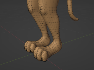 Nicole Anthro Lioness 3D Model