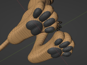 Nicole Anthro Lioness 3D Model