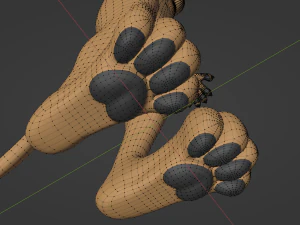 Nicole Anthro Lioness 3D Model
