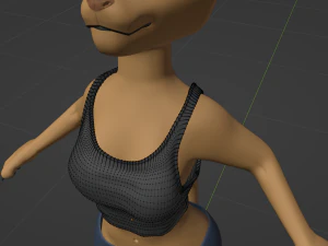 Nicole Anthro Lioness 3D Model