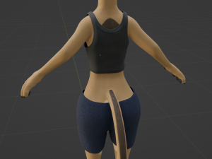 Nicole Anthro Lioness 3D Model