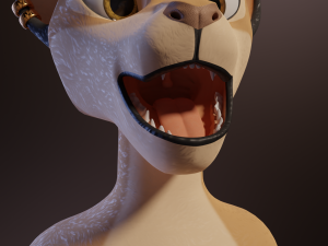 Nicole Anthro Lioness 3D Model
